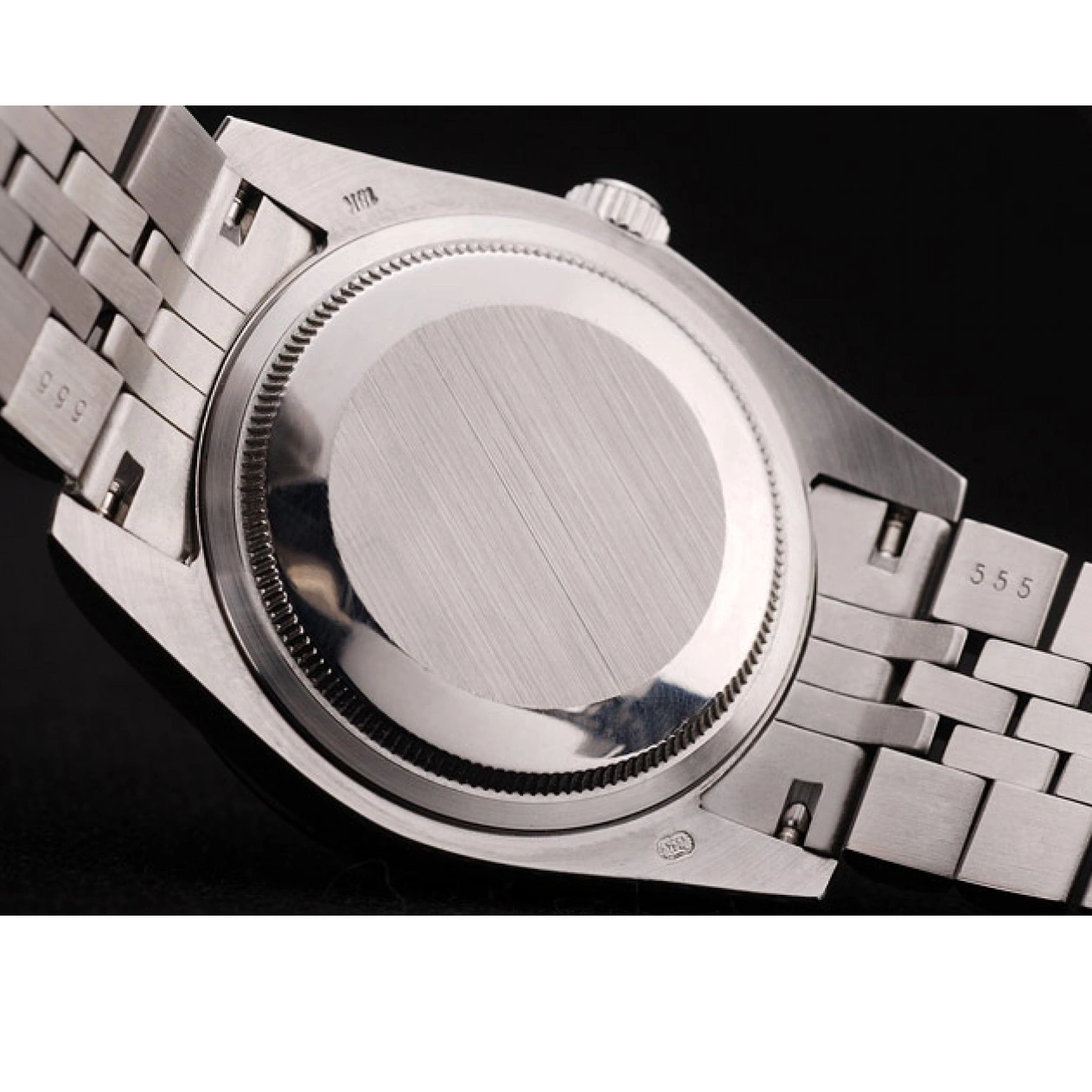 Aaa replica watch Stainless Diamonds Case Orange Flowers Plated Dial DateJust Steel Rolex Brushed 0622